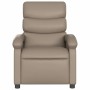 Sillón reclinable de cuero sintético color capuchino en Sillones | Comprar online en Foru.es