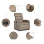 Sillón reclinable de cuero sintético color capuchino en Sillones | Comprar online en Foru.es