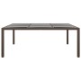 Juego de comedor de jardín 11 piezas ratán sintético marrón de vidaXL, Conjuntos de jardín - Ref: Foro24-3058565, Precio: 839...