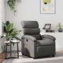 Sillón de masaje reclinable cuero sintético gris en Sillones | Comprar online en Foru.es