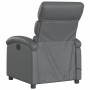 Sillón de masaje reclinable cuero sintético gris en Sillones | Comprar online en Foru.es
