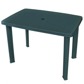 Mesa de jardín de plástico verde 101x68x72 cm de vidaXL, Mesas de jardín - Ref: Foro24-43593, Precio: 67,91 €, Descuento: %