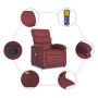 Sillón de masaje reclinable cuero sintético rojo tinto en Sillones | Comprar online en Foru.es