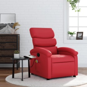 Sillón de masaje reclinable cuero sintético rojo en Sillones | Comprar online en Foru.es