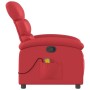 Sillón de masaje reclinable cuero sintético rojo en Sillones | Comprar online en Foru.es