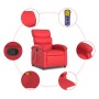 Sillón de masaje reclinable cuero sintético rojo en Sillones | Comprar online en Foru.es