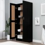 Estantería madera contrachapada negro 82,5x30,5x185,5 cm de vidaXL, Librerías y estanterías - Ref: Foro24-802733, Precio: 121...