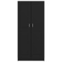 Estantería madera contrachapada negro 82,5x30,5x185,5 cm de vidaXL, Librerías y estanterías - Ref: Foro24-802733, Precio: 121...