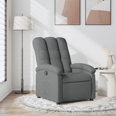 Sillón reclinable de tela gris oscuro en Sillones | Comprar online en Foru.es