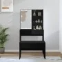 Black Plywood LED Vanity Set by vidaXL, Bedroom Dressers - Ref: Foro24-3114108, Price: 107,45 €, Discount: %