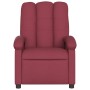 Sillón reclinable de tela rojo tinto en Sillones | Comprar online en Foru.es