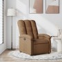 Sillón reclinable de tela marrón en Sillones | Comprar online en Foru.es