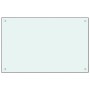 Protección salpicaduras cocina vidrio templado blanco 80x50 cm de vidaXL, Herramientas y utensilios de cocina - Ref: Foro24-2...