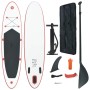 Set de paddel surf tabla SUP inflable rojo y blanco de vidaXL, Paddleboards - Ref: Foro24-90632, Precio: 184,42 €, Descuento: %