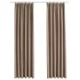 Blackout curtains with hooks 2 pieces taupe 140x175 cm by vidaXL, Curtains and curtains - Ref: Foro24-134479, Price: 35,78 €,...