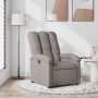 Sillón reclinable de tela gris taupe en Sillones | Comprar online en Foru.es