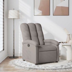 Sillón reclinable de tela gris taupe en Sillones | Comprar online en Foru.es
