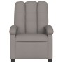 Sillón reclinable de tela gris taupe en Sillones | Comprar online en Foru.es