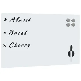 Pizarra magnética de pared vidrio 50x30 cm de vidaXL, Pizarras blancas - Ref: Foro24-285373, Precio: 23,35 €, Descuento: %