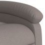 Sillón reclinable de tela gris taupe en Sillones | Comprar online en Foru.es
