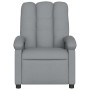 Sillón reclinable de masaje de tela gris claro en Sillones | Comprar online en Foru.es