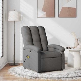 Sillón de masaje reclinable de tela gris oscuro en Sillones | Comprar online en Foru.es