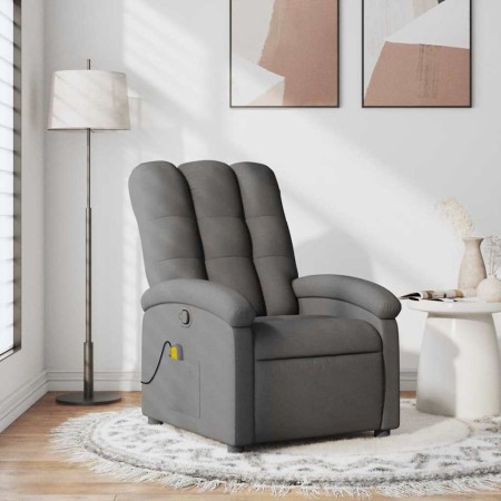 Sillón de masaje reclinable de tela gris oscuro en Sillones | Comprar online en Foru.es