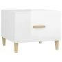 Mesa de centro madera contrachapada brillo blanco 50x50x40 cm de vidaXL, Mesas de centro - Ref: Foro24-812720, Precio: 45,41 ...
