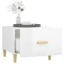 Mesa de centro madera contrachapada brillo blanco 50x50x40 cm de vidaXL, Mesas de centro - Ref: Foro24-812720, Precio: 45,41 ...