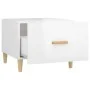 Mesa de centro madera contrachapada brillo blanco 50x50x40 cm de vidaXL, Mesas de centro - Ref: Foro24-812720, Precio: 45,41 ...