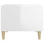 Mesa de centro madera contrachapada brillo blanco 50x50x40 cm de vidaXL, Mesas de centro - Ref: Foro24-812720, Precio: 45,41 ...
