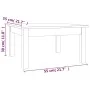 Mesa de centro de madera maciza de pino blanco 55x55x30 cm de vidaXL, Mesas de centro - Ref: Foro24-814230, Precio: 42,93 €, ...