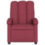 Sillón de masaje reclinable de tela color vino tinto en Sillones | Comprar online en Foru.es