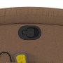 Sillón reclinable con masaje de tela marrón en Sillones | Comprar online en Foru.es