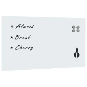 Pizarra magnética de pared vidrio 120x60 cm de vidaXL, Pizarras blancas - Ref: Foro24-285376, Precio: 70,64 €, Descuento: %