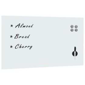 Pizarra magnética de pared vidrio 120x60 cm de vidaXL, Pizarras blancas - Ref: Foro24-285376, Precio: 75,10 €, Descuento: %
