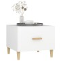 Mesa de centro madera contrachapada blanco 50x50x40 cm de vidaXL, Mesas de centro - Ref: Foro24-812708, Precio: 41,52 €, Desc...