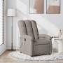 Sillón de masaje reclinable de tela gris taupé en Sillones | Comprar online en Foru.es