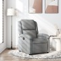 Sillón reclinable de tela gris claro en Sillones | Comprar online en Foru.es