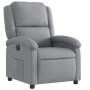 Sillón reclinable de tela gris claro en Sillones | Comprar online en Foru.es