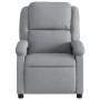 Sillón reclinable de tela gris claro en Sillones | Comprar online en Foru.es