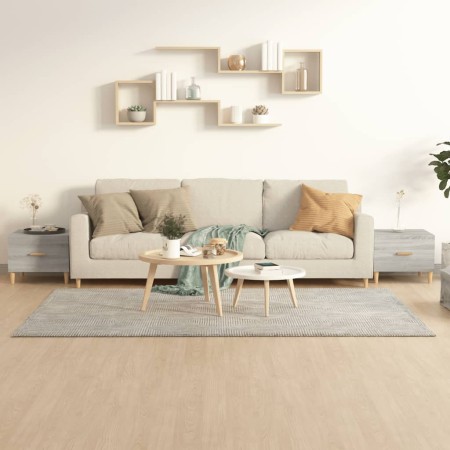 Mesas de centro 2 uds madera ingeniería gris Sonoma 50x50x40 cm de vidaXL, Mesas de centro - Ref: Foro24-817534, Precio: 62,3...