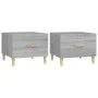 Mesas de centro 2 uds madera ingeniería gris Sonoma 50x50x40 cm de vidaXL, Mesas de centro - Ref: Foro24-817534, Precio: 61,8...