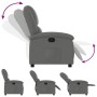 Sillón reclinable de tela gris oscuro en Sillones | Comprar online en Foru.es