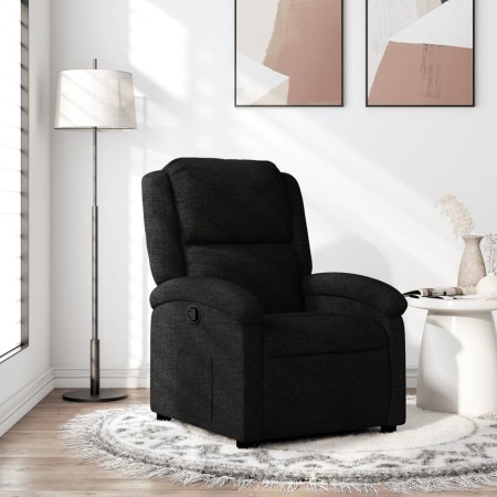 Sillón reclinable de tela negro en Sillones | Comprar online en Foru.es