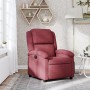 Sillón reclinable de tela rojo tinto en Sillones | Comprar online en Foru.es