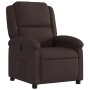 Sillón reclinable de tela marrón oscuro en Sillones | Comprar online en Foru.es