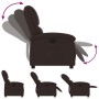 Sillón reclinable de tela marrón oscuro en Sillones | Comprar online en Foru.es