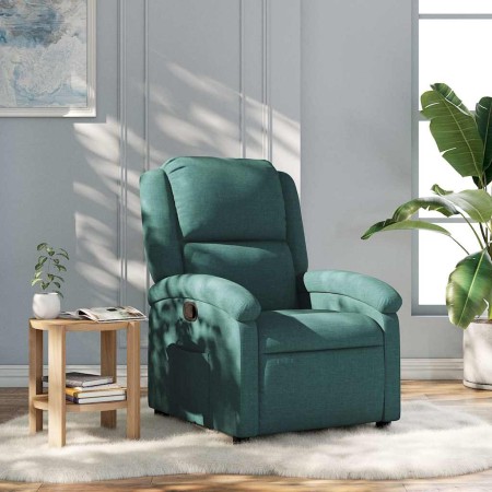 Sillón reclinable de tela verde oscuro en Sillones | Comprar online en Foru.es