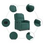 Sillón reclinable de tela verde oscuro en Sillones | Comprar online en Foru.es